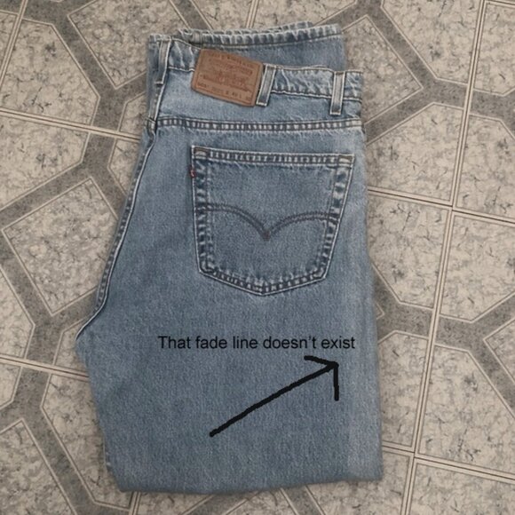 Vintage 90s Levi's 505 Jeans Regular Fit Straight Leg 40x30 Made in USA - Picture 5 of 9